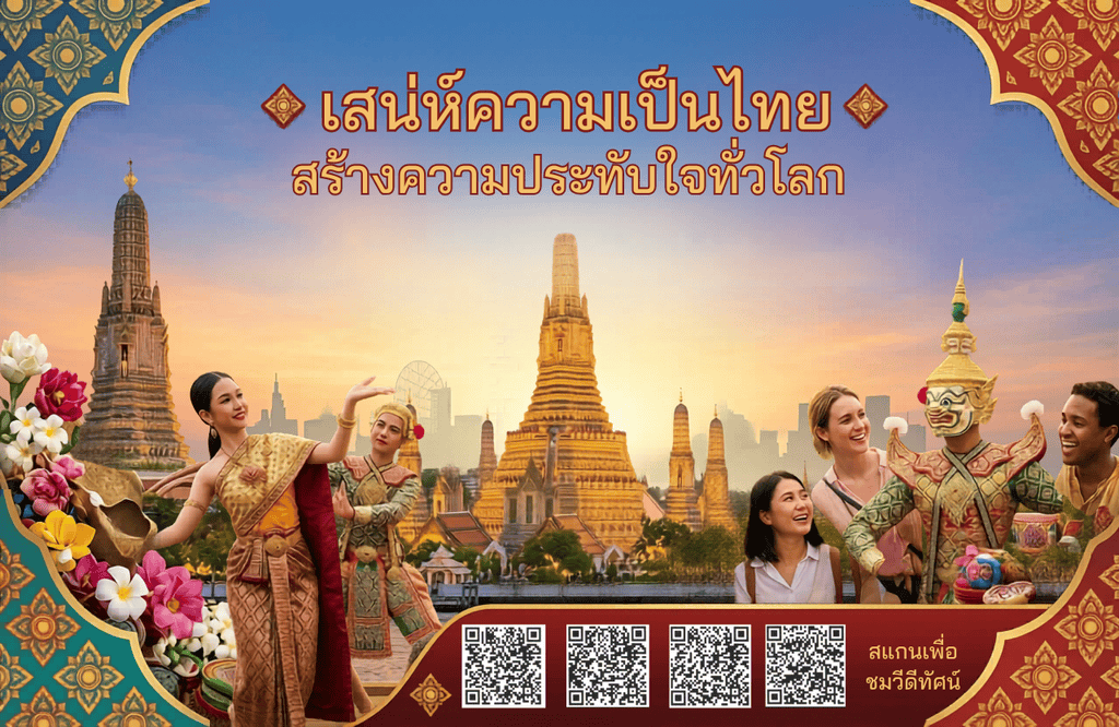 วีดิทัศน์ 3 ภาษา (ไทย - อังกฤษ - จีน) เสน่ห์ความเป็นไทยสร้างความประทับใจทั่วโลก